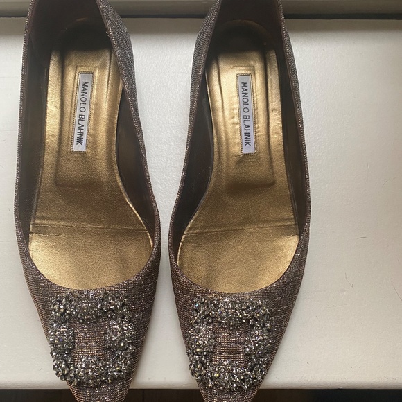 Manolo Blahnik Hangs Flat Glitter - Picture 5 of 5